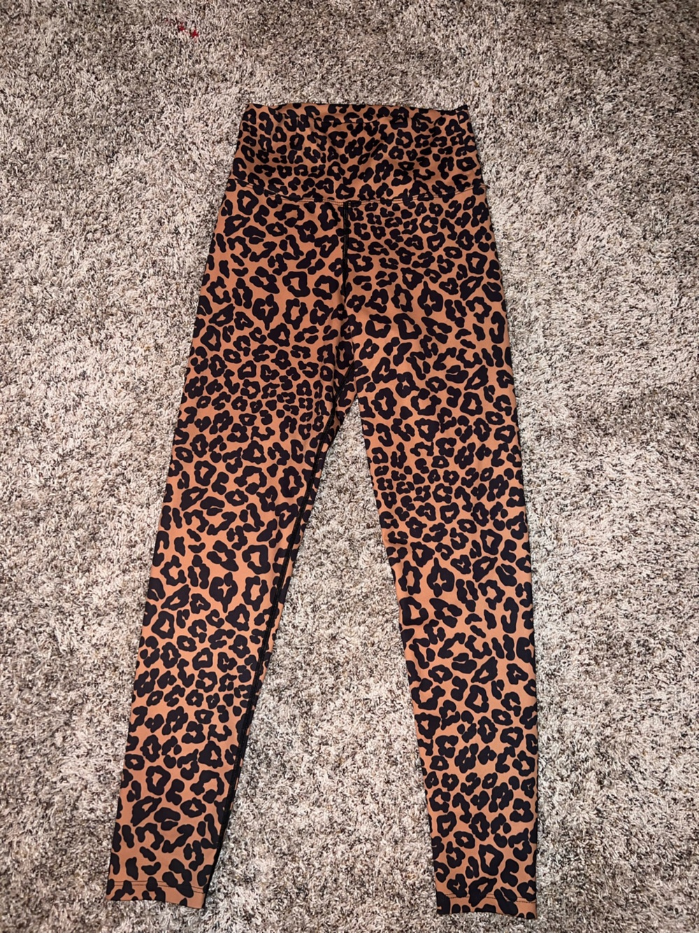 Beach Riot Kids Leopard Print Tan & Black Leggings